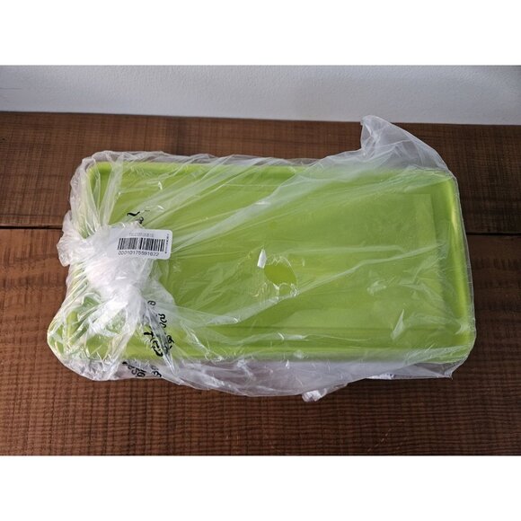 Tupperware Stak N Store Stack Rectangular Refrigerator 2.2L / 9.25 Cup Lime - Picture 3 of 4